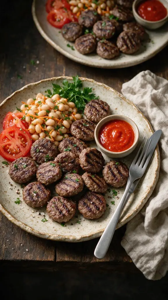 Gegrillte Rinder-Köfte mit Chili