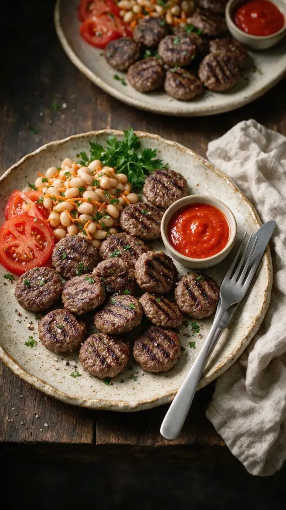 Gegrillte Rinder-Köfte mit Chili