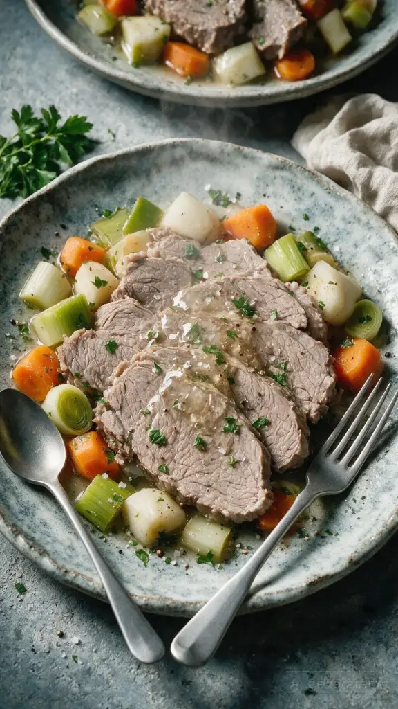 Gekochtes Rindfleisch