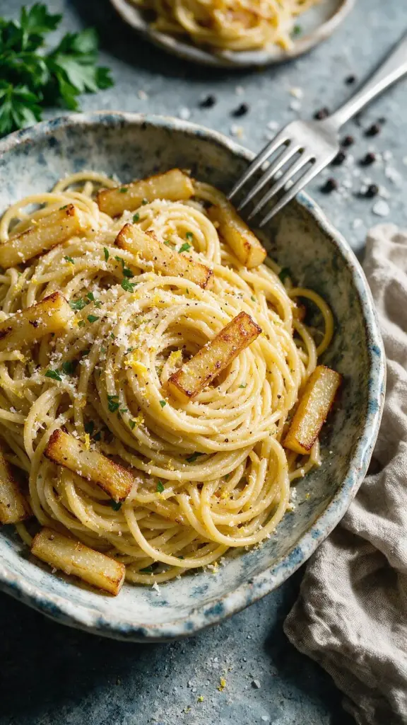 Smoky Steckrüben-Pasta