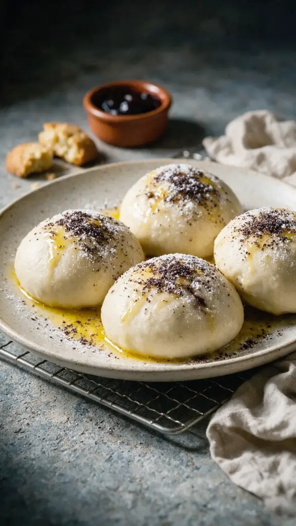 Germknödel mit Pflaumenmus