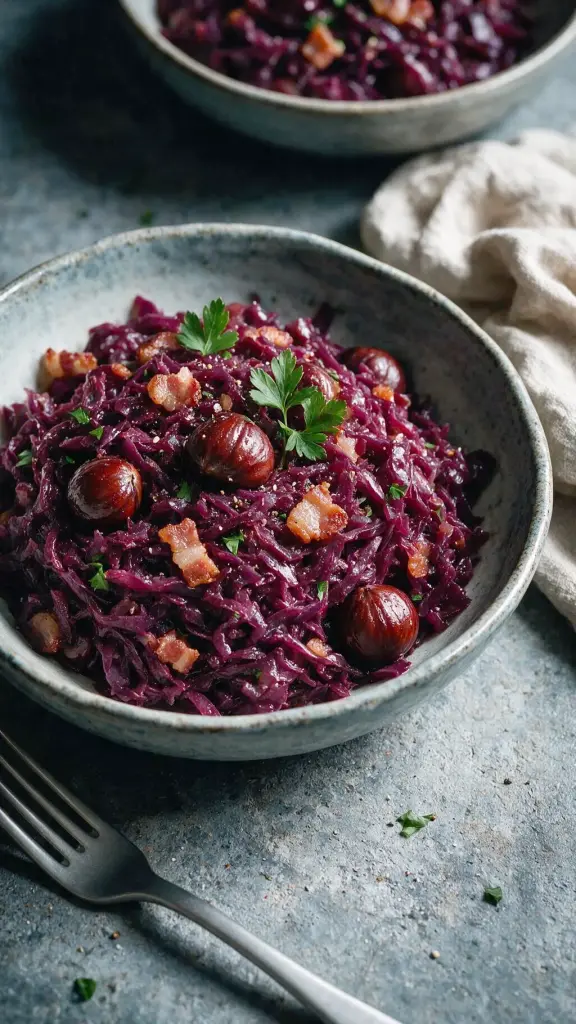 Rotkohl mit Kastanien