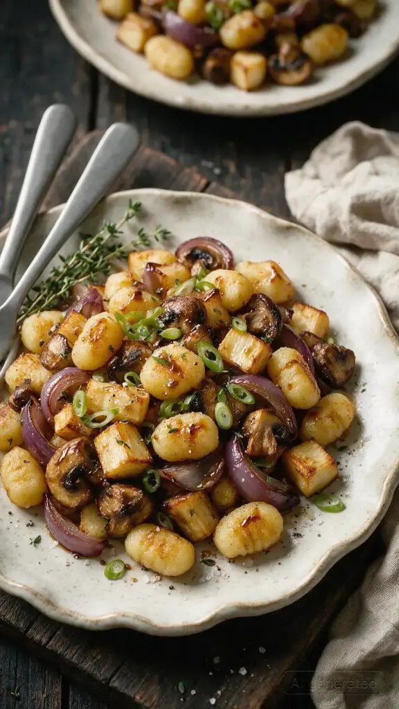Gnocchi mit Pilzen & Pastinaken