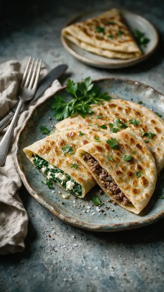 Gözleme, gefülltes Fladenbrot