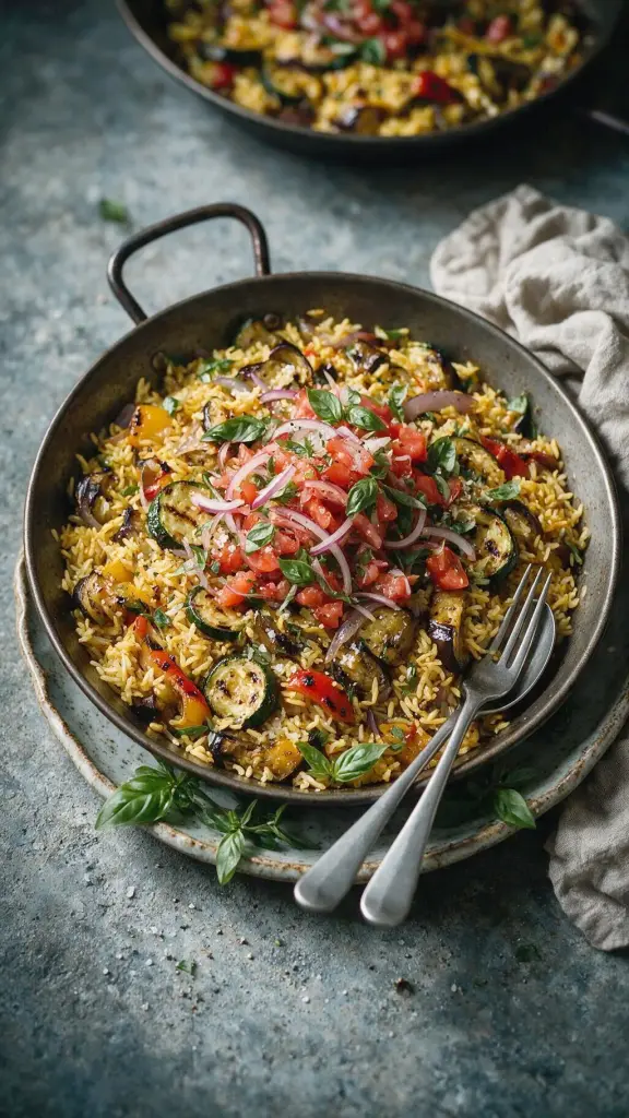 Grillgemüse-Paella
