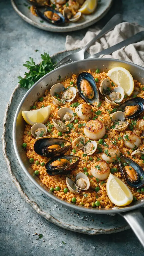 Meeresfrüchte-Paella