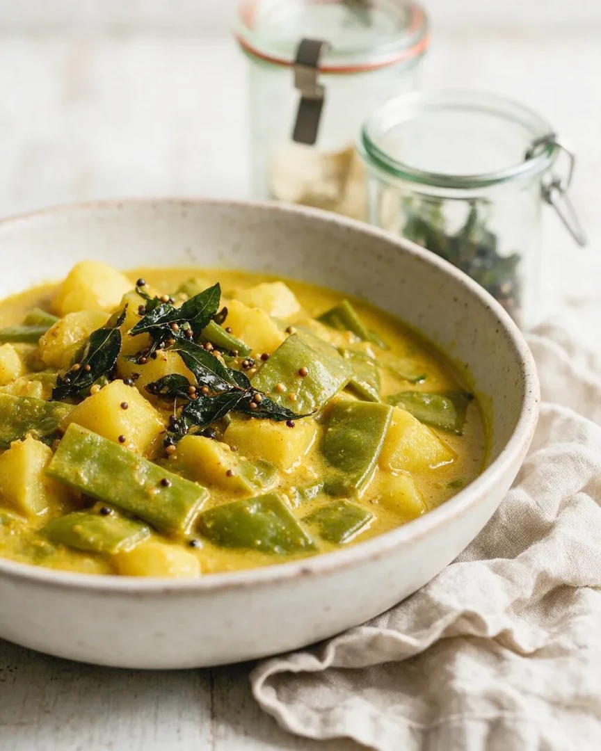 Grüne Bohnen Curry (KI-Illustration)