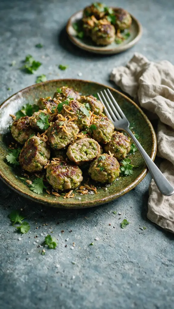 Grüne-Curry-Fleischmasse