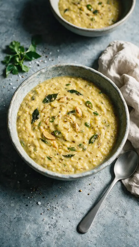 Linsen mit gebratenem Knoblauch