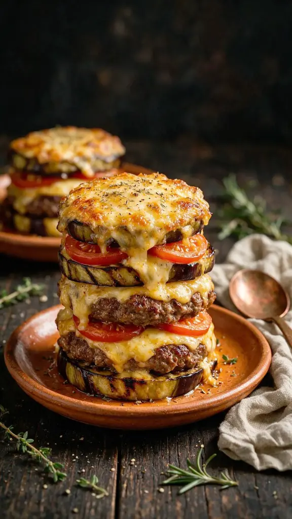 Hackfleisch-Auflauf mit Aubergine