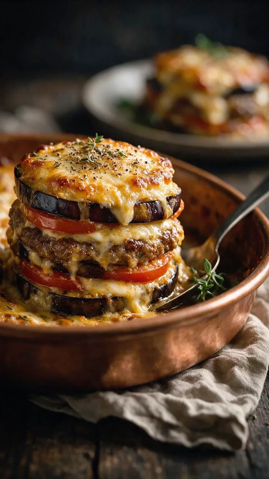 Hackfleisch-Auflauf mit Aubergine