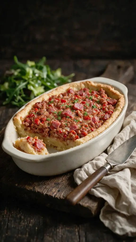 Hackfleisch-Mürbeteig-Pastete