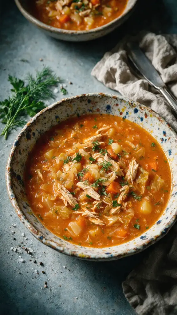 Borschtsch mit Hähnchen
