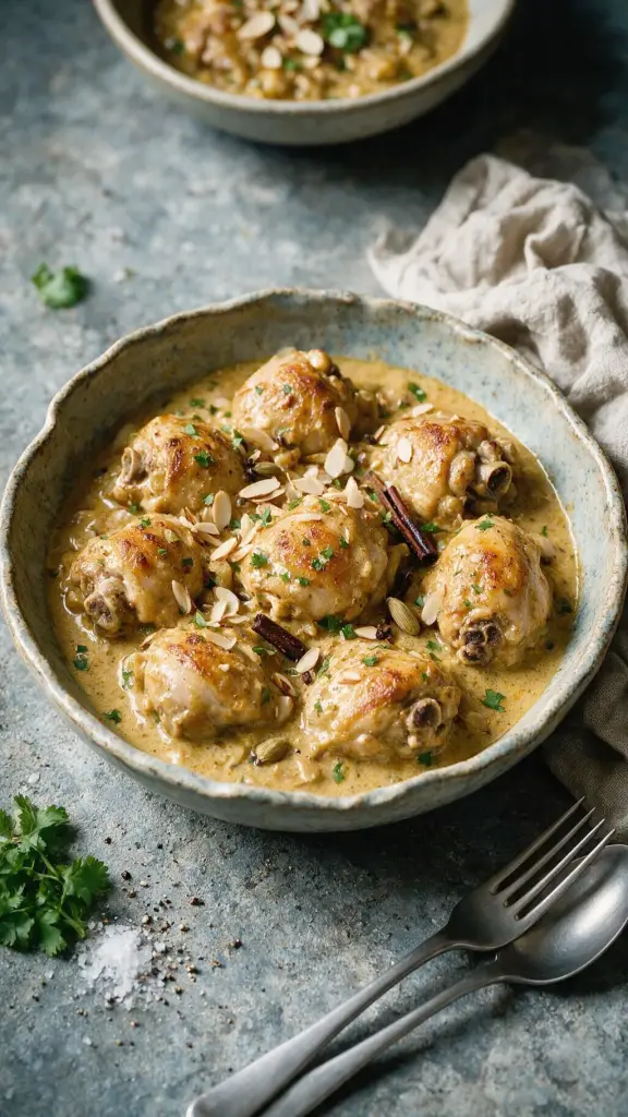 Hähnchen-Korma mit Mandeln