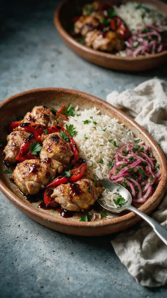 Hähnchen-Paprika-Reis