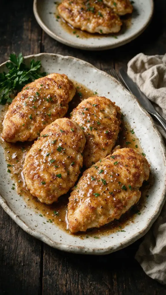 Hähnchenbrust in brauner Butter