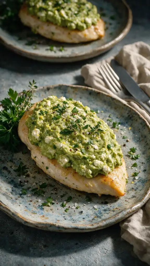 Knoblauch-Avocado Hähnchen