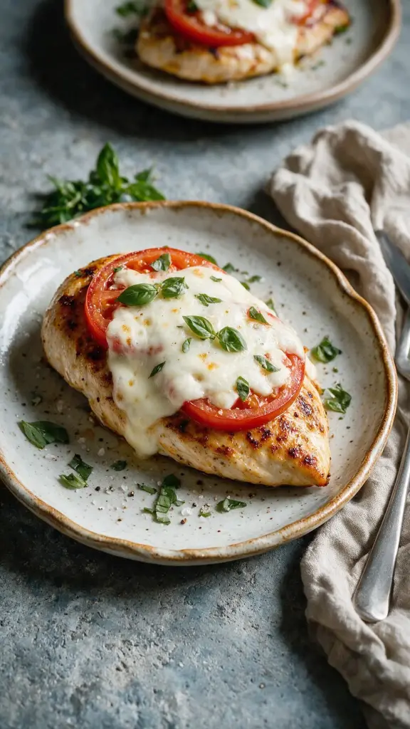 Hähnchenbrust mit Mozzarella
