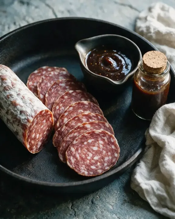Feine Trockensalami (KI-Illustration)