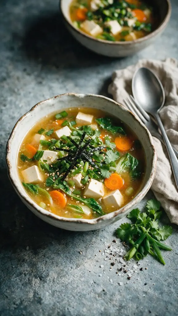 Miso-Suppe mit Tofu