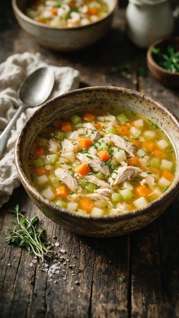 Herzhafte Hühnersuppe
