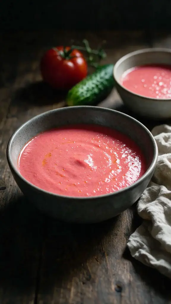 Himbeer-Gazpacho