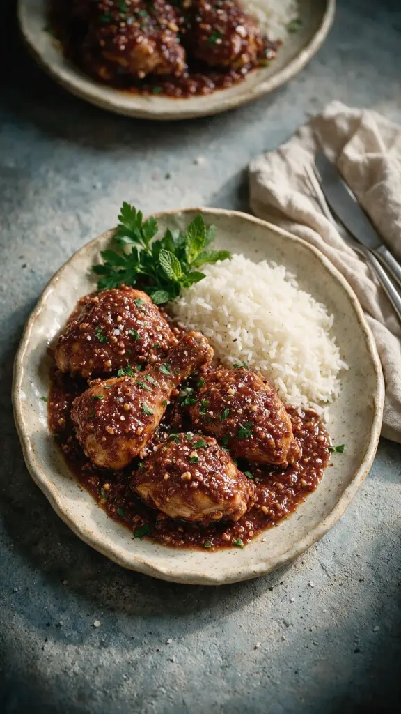 Huhn in Walnuss-Granatapfel-Sauce