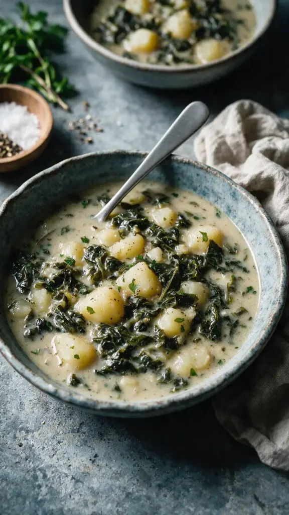 Rübengrün-Eintopf mit Kokosmilch