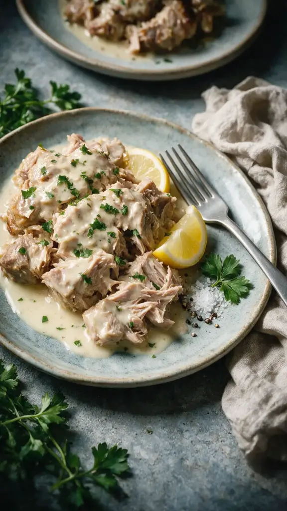 Schweinefleisch in Milch geschmort