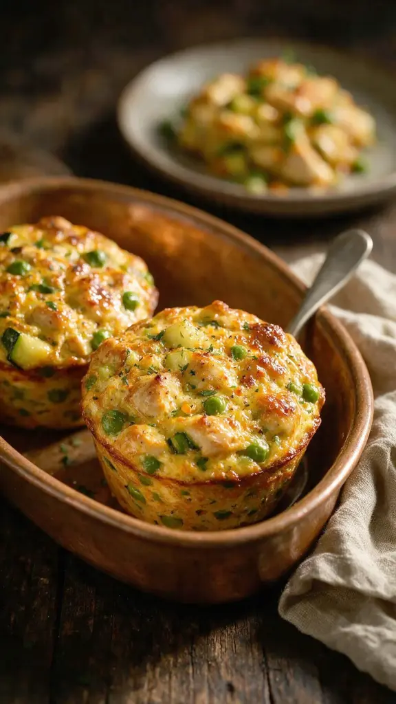 Indische Hähnchen-Muffins