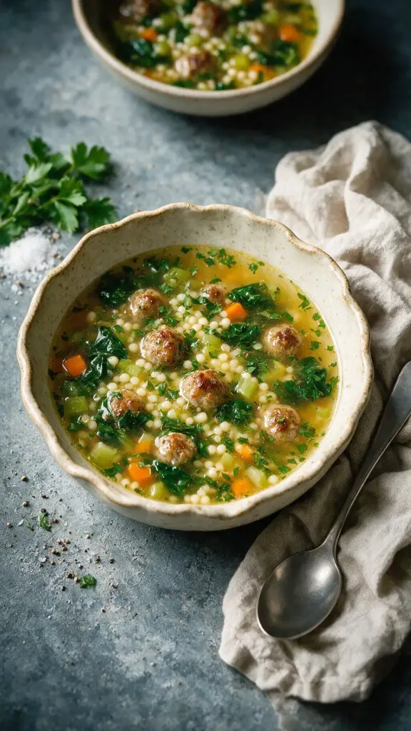 Italienische Hochzeitssuppe