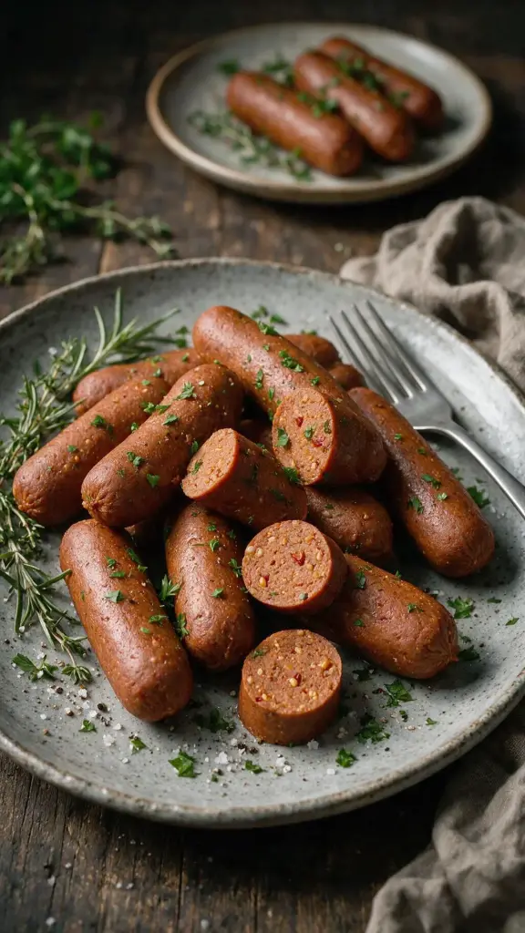 Italienische Seitan-Würstchen