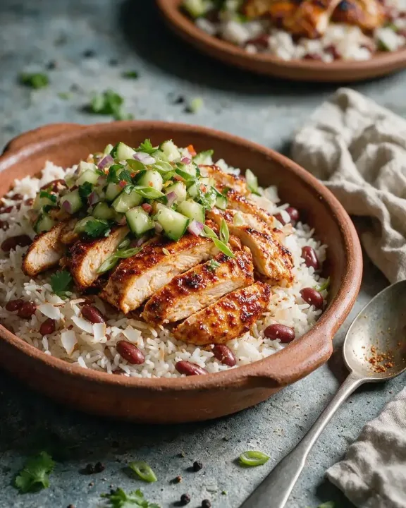 Jamaikanisches Jerk-Hähnchen (KI-Illustration)