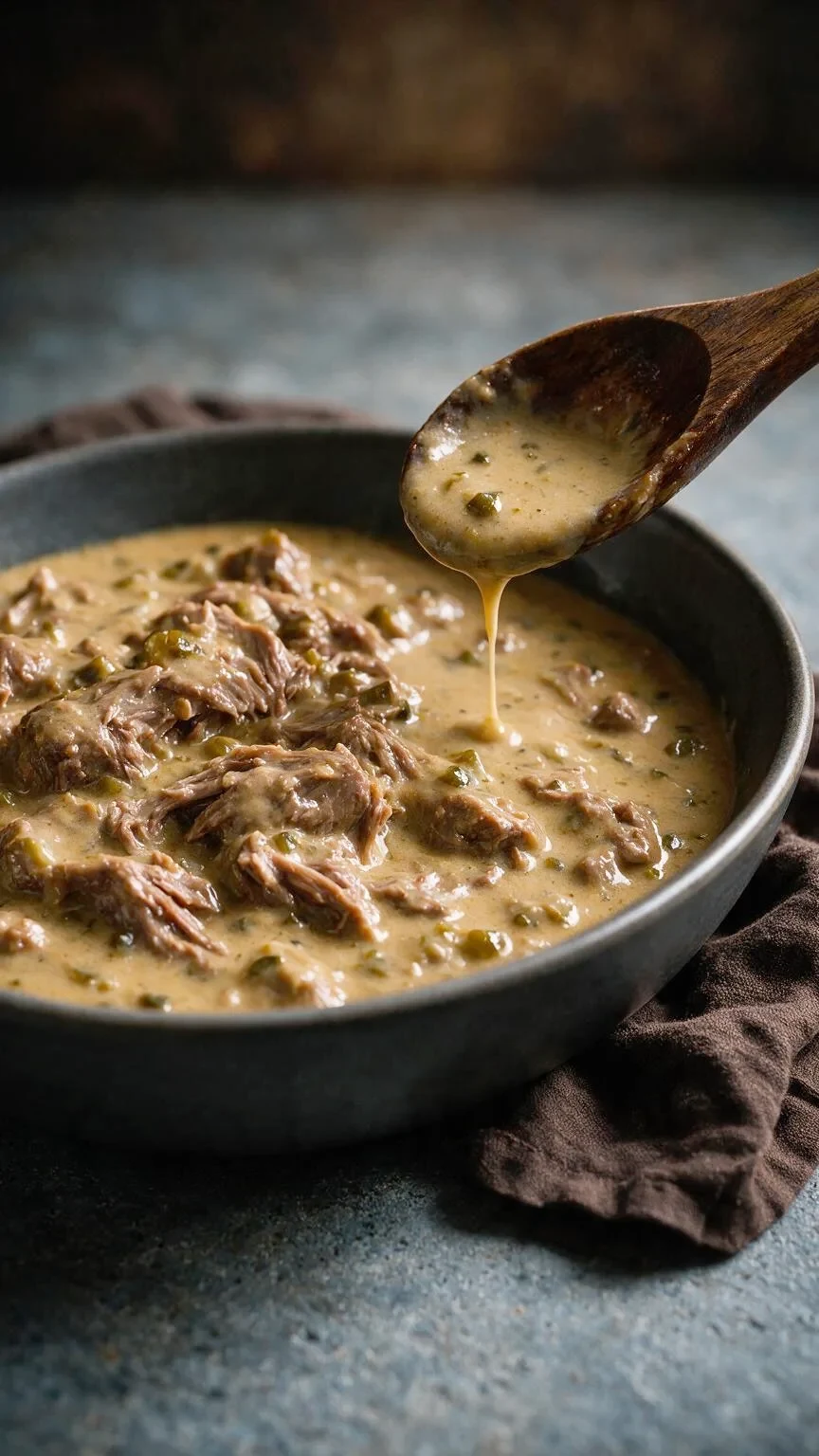 Kalbshaxe mit Gewürzgurkensauce