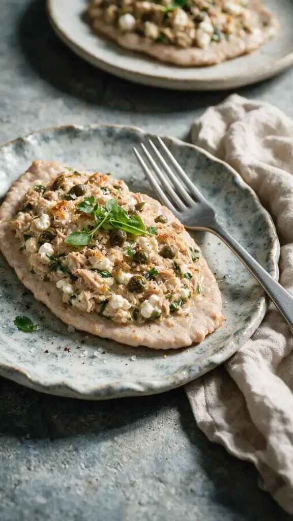 Kalbsschnitzel mit Thunfisch