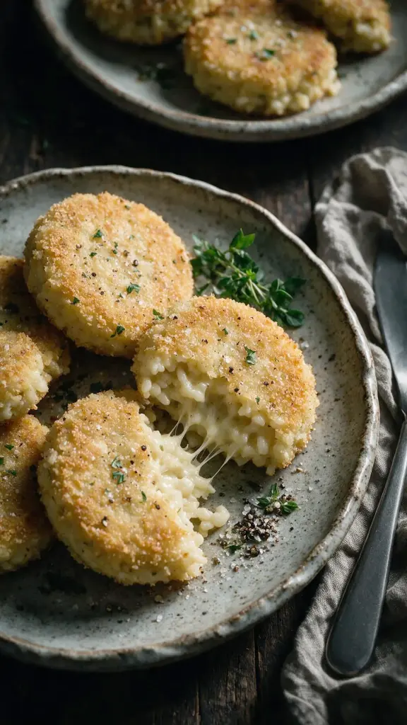 Risotto-Bratlinge mit Käse