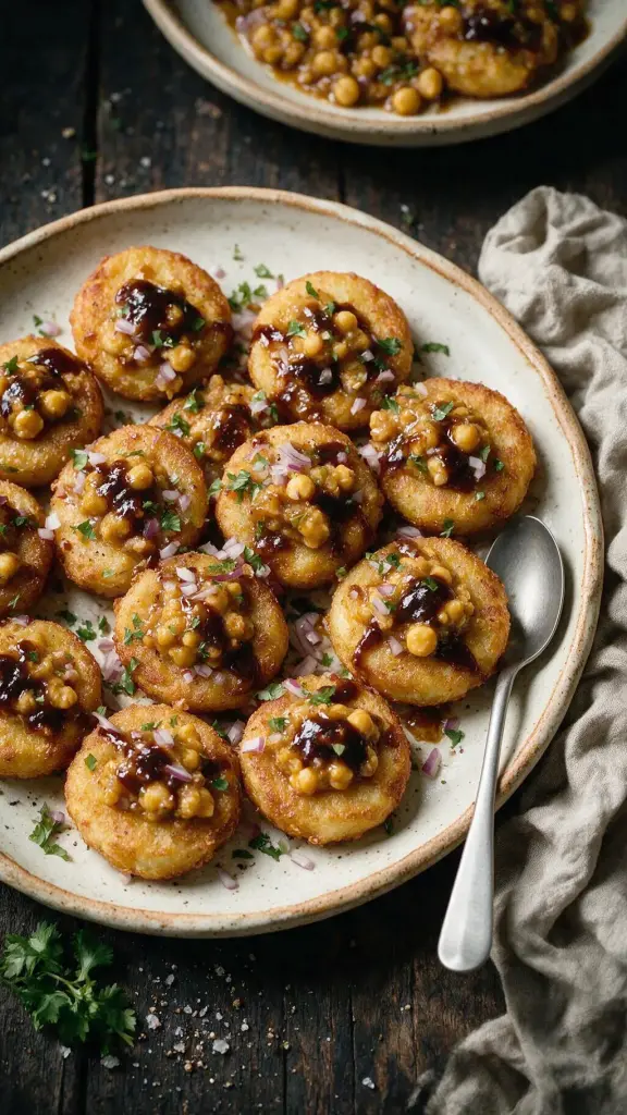 Kartoffel-Patties mit Kichererbsen