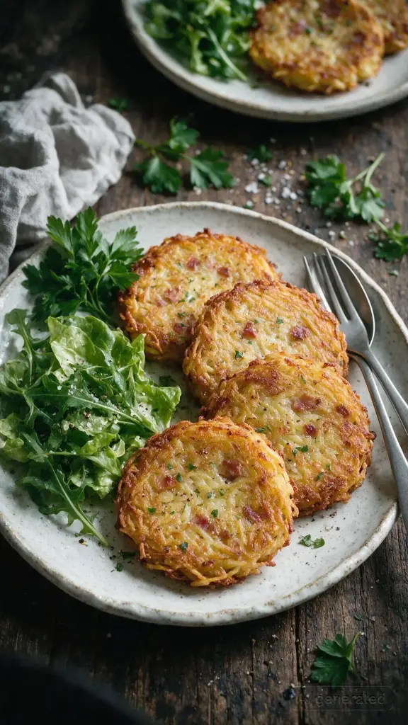 Kartoffelpuffer mit Speck & Kräutern