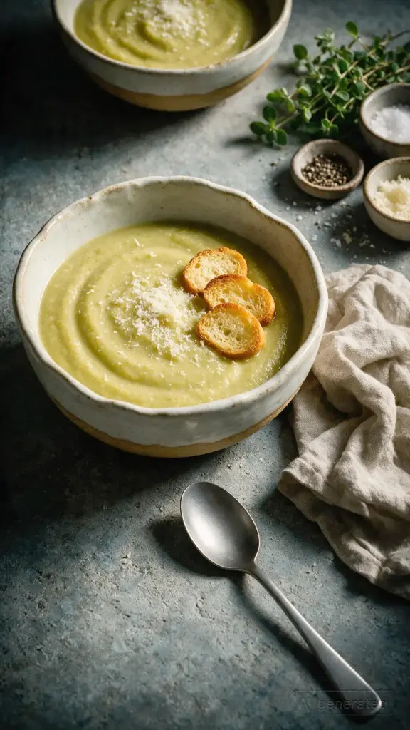 Kartoffelsuppe mit Schälerbsen