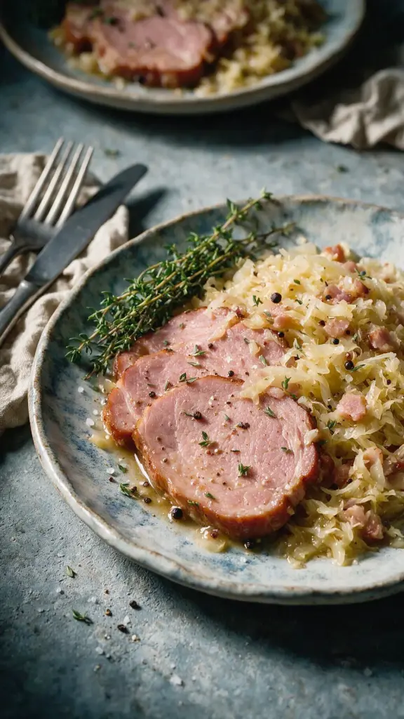 Kasseler mit Sauerkraut