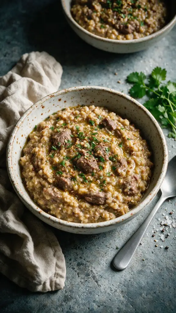 Khichda, Weizenschrot-Eintopf