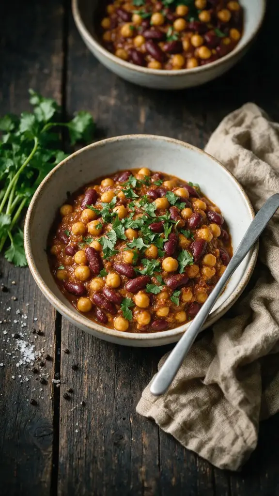 Kichererbsen-Kidneybohnen-Curry