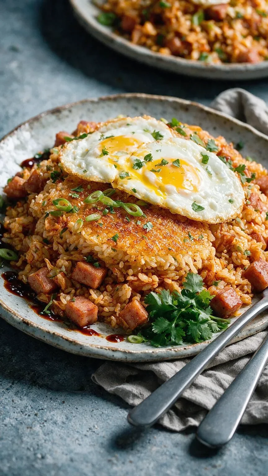 Kimchi-Spam-Reispfanne