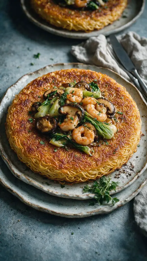 Knuspriger Nudelkuchen