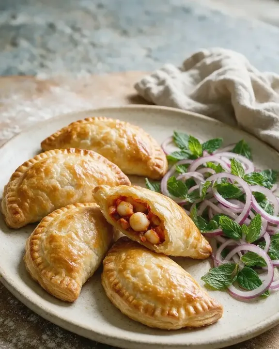 Königsmuschel-Empanadillas (KI-Illustration)
