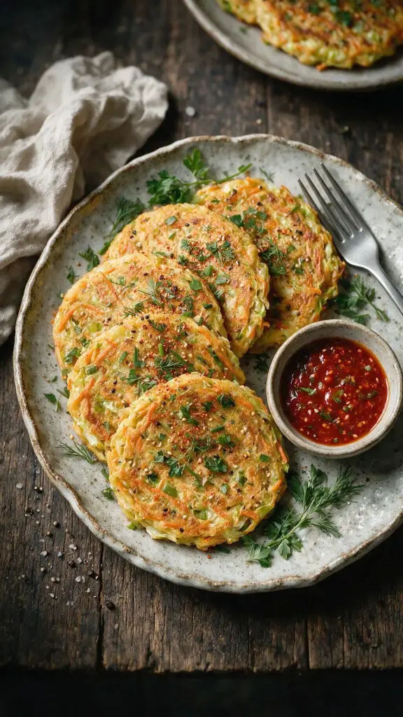 Koreanische Gemüsepfannkuchen