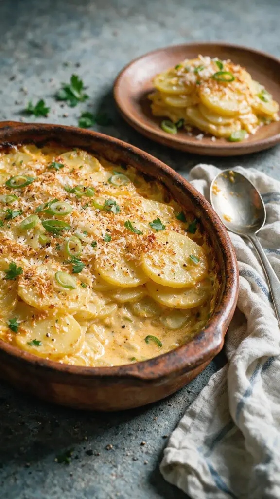 Kokos-Kartoffelgratin mit Limette