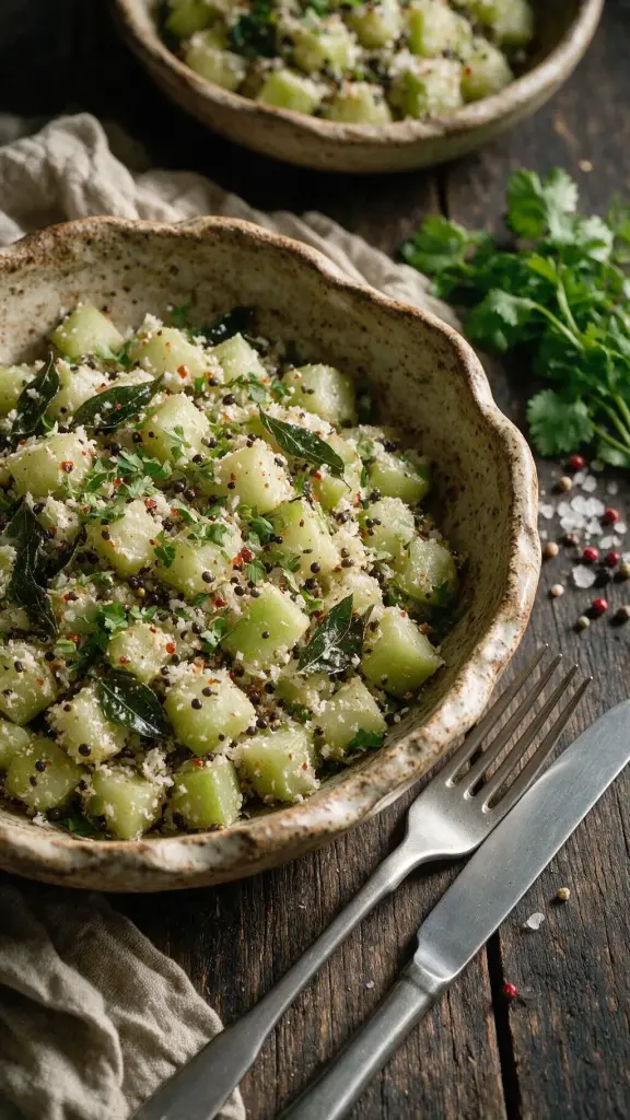Kokosnuss-Chili-Kürbis