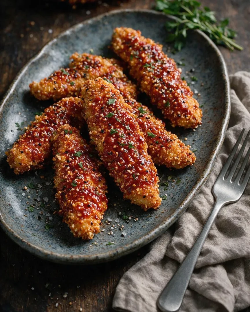 Koreanische Chicken Tenders (KI-Illustration)