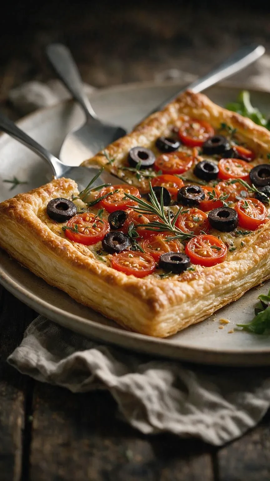 Kräuter-Blätterteig mit Tomaten